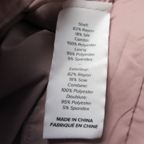 Cinq a Sept 5a7 Velvet Pants Women 8 Pink Rayon Silk Ruffle Wide Leg Luxury 342 - Picture 4 of 11